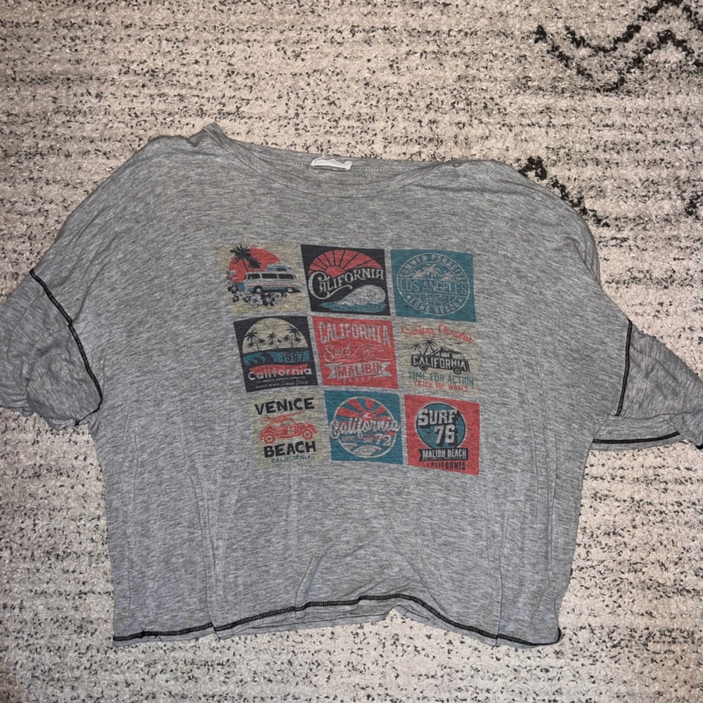 grey vintage soft tee